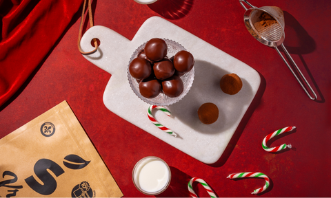 Truffes choco-menthe protéinées