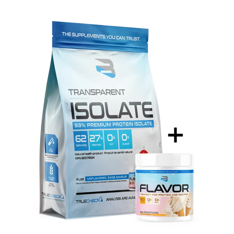 Believe - Transparent Isolate - 4lb + Saveur Gratuite