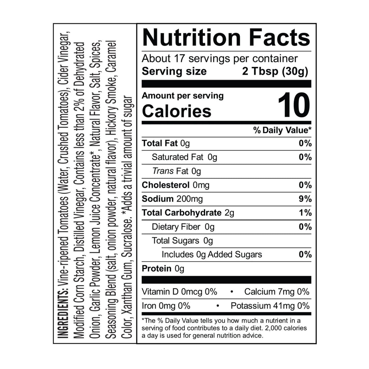 Informations Nutritionnelles