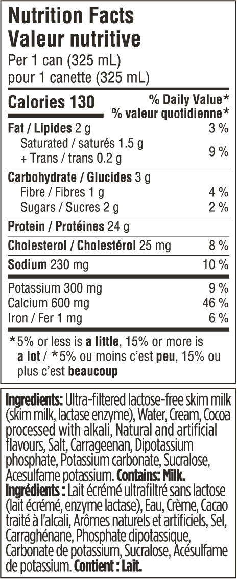 Informations Nutritionnelles