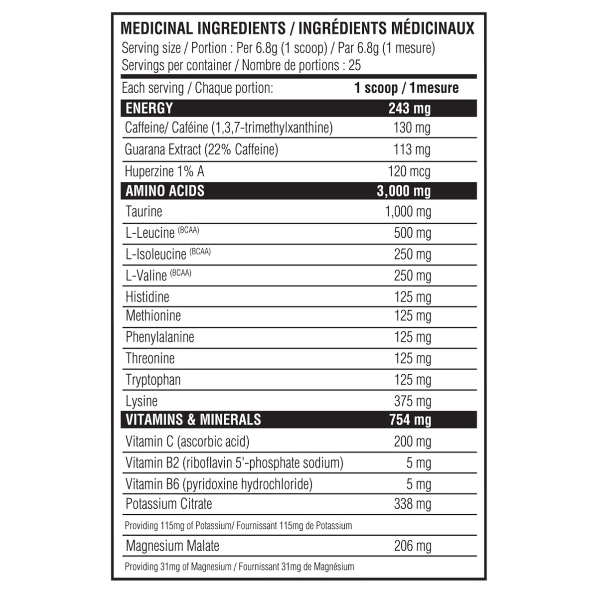 Informations Nutritionnelles