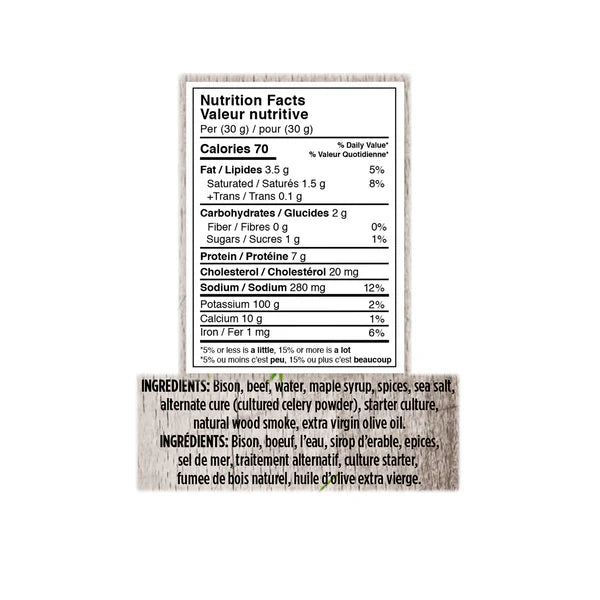 Informations Nutritionnelles