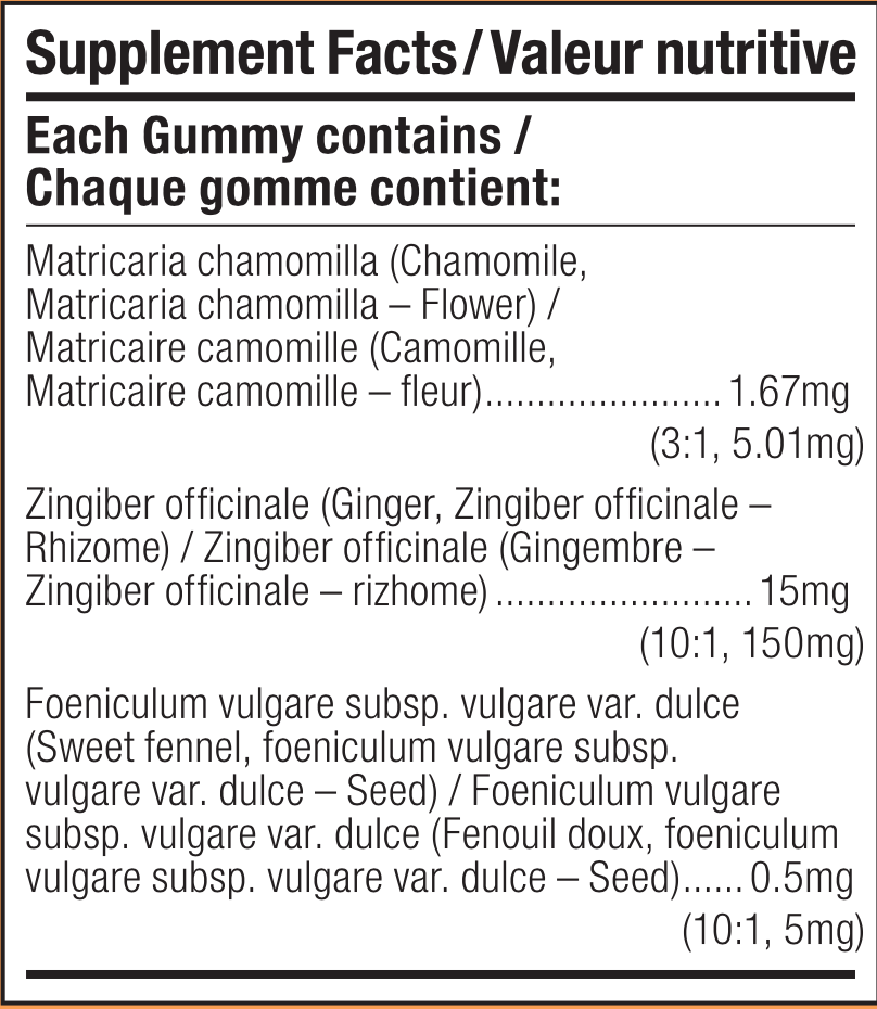 Informations Nutritionnelles