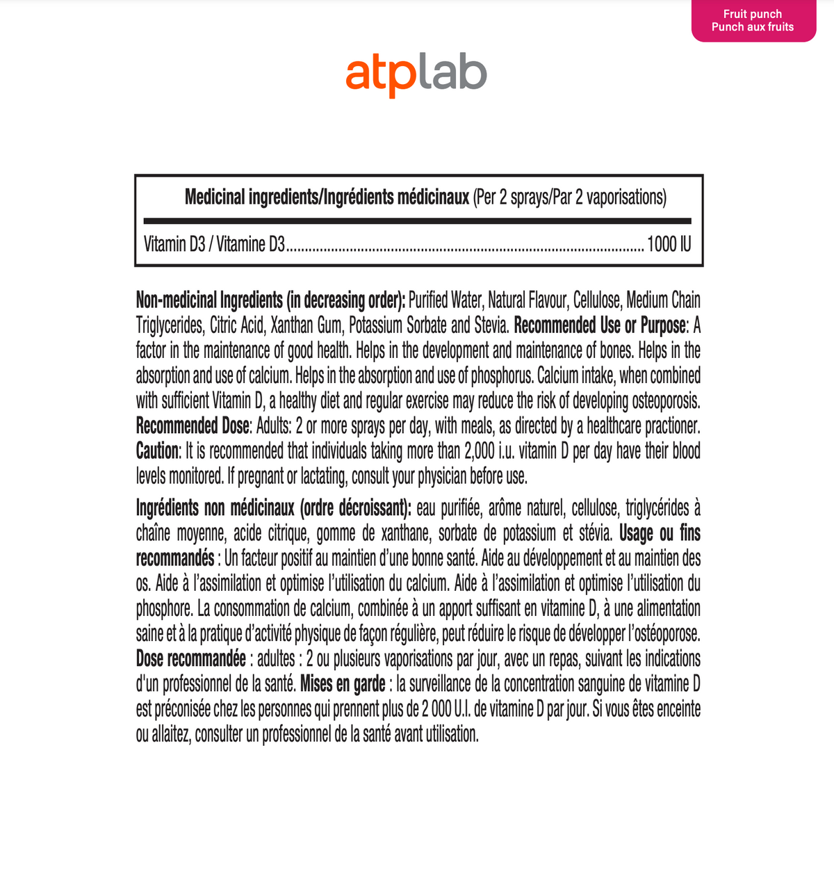 Informations Nutritionnelles