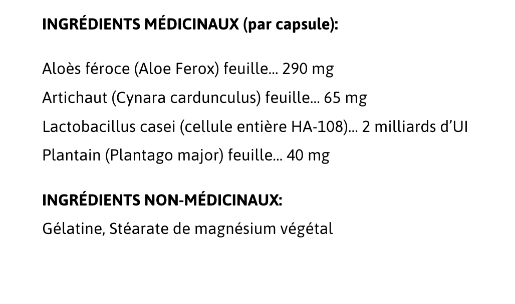 Informations Nutritionnelles