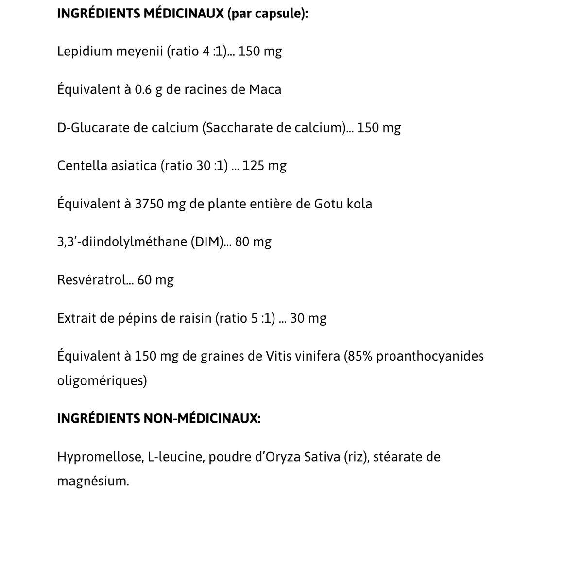 Nutritional Information