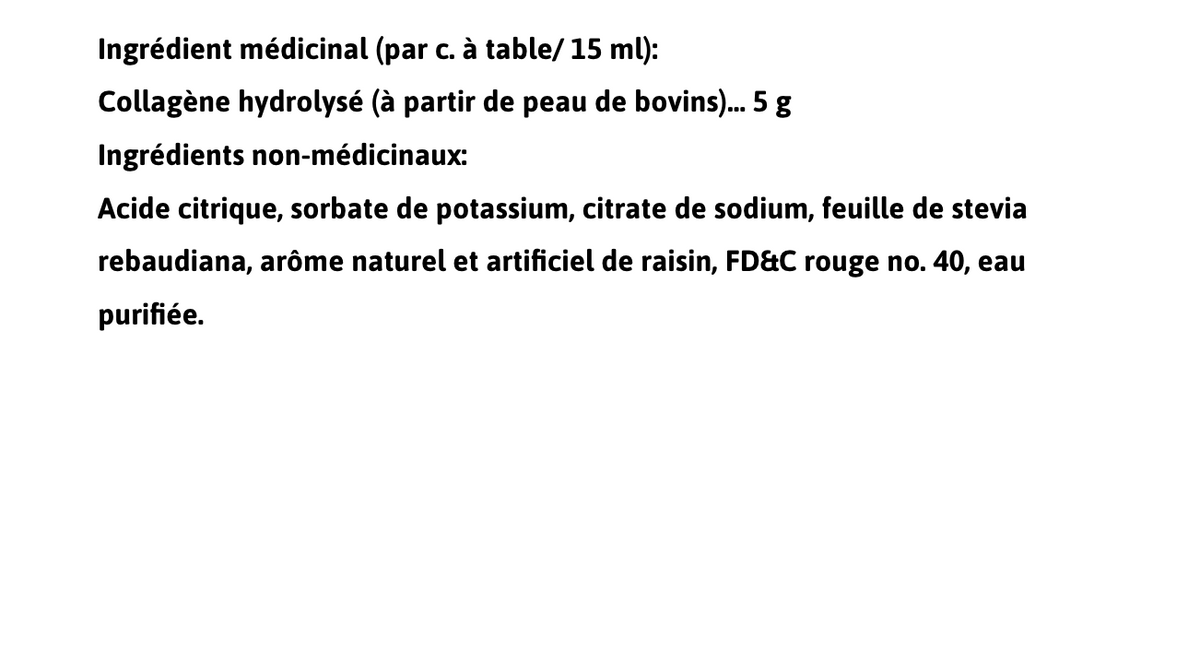 Informations Nutritionnelles