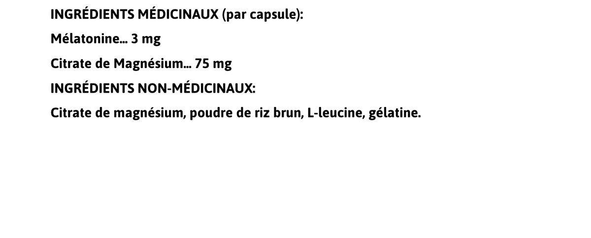 Informations Nutritionnelles