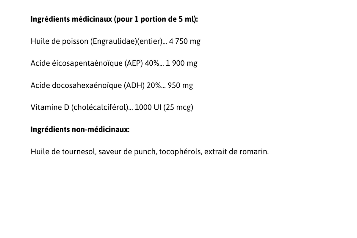 Informations Nutritionnelles
