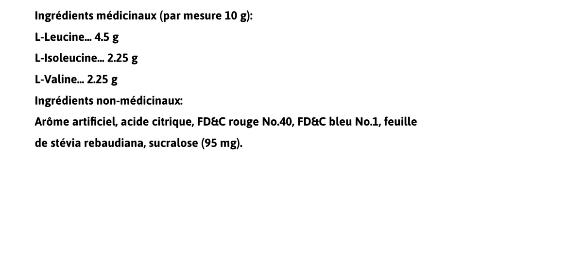 Informations Nutritionnelles