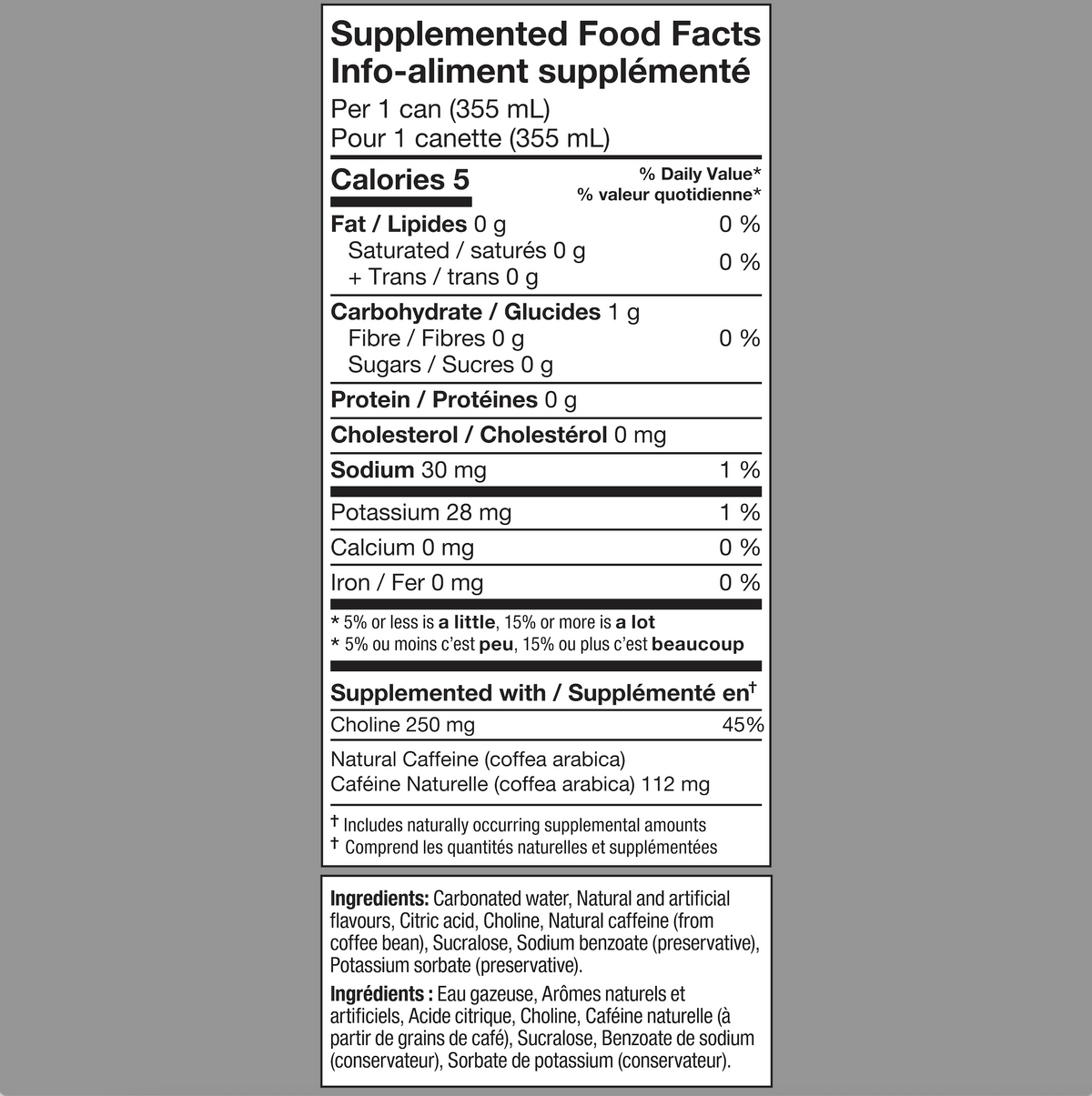 Informations Nutritionnelles