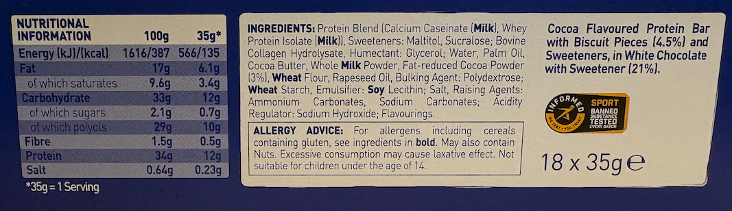 Informations Nutritionnelles