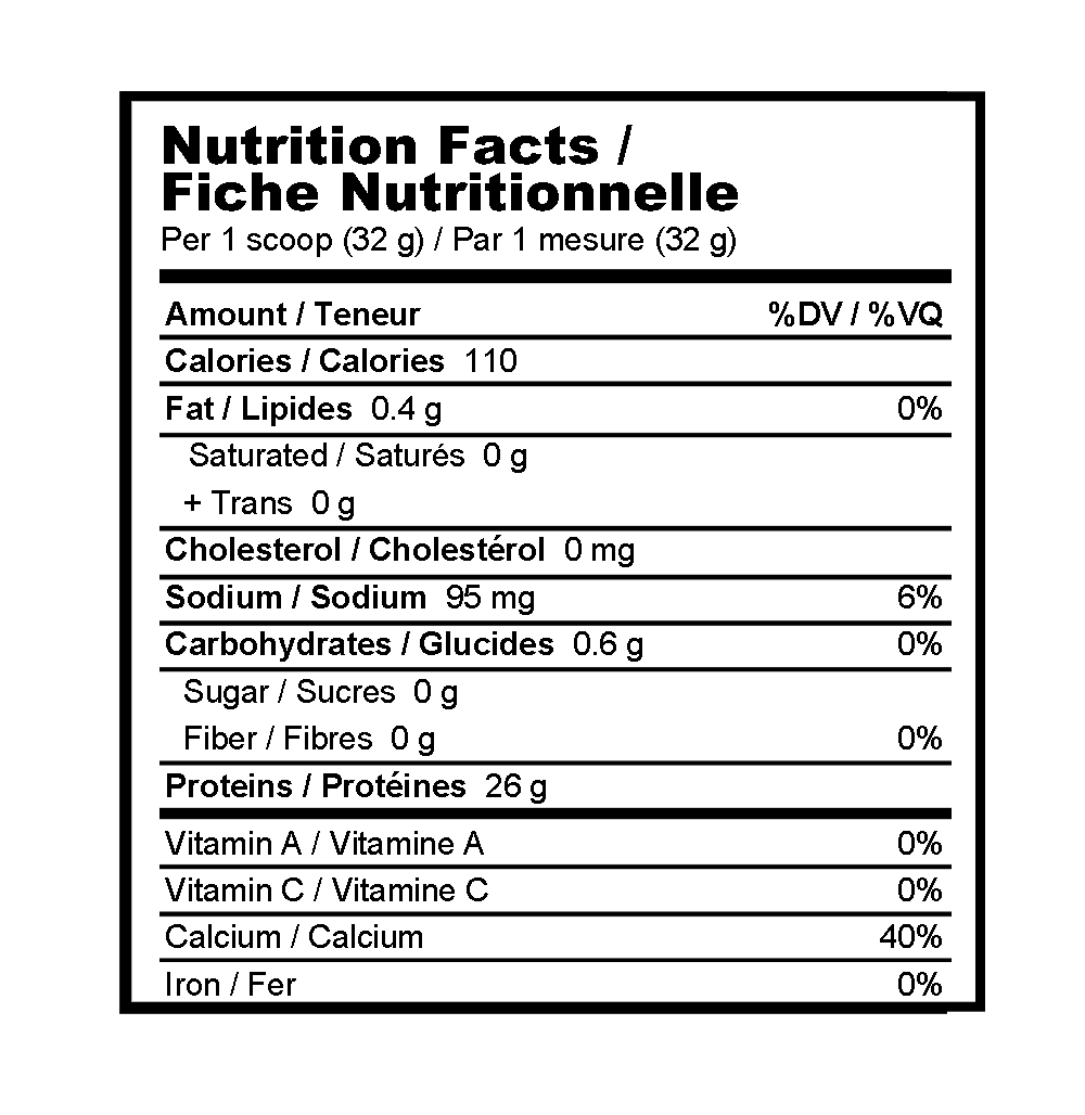 Informations Nutritionnelles