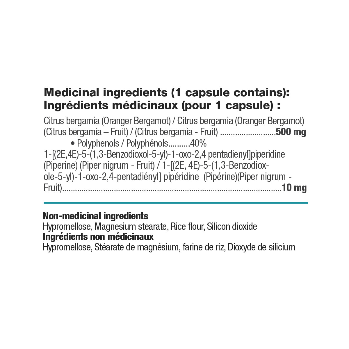 Informations Nutritionnelles
