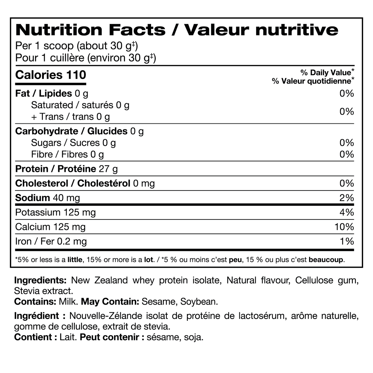 Informations Nutritionnelles