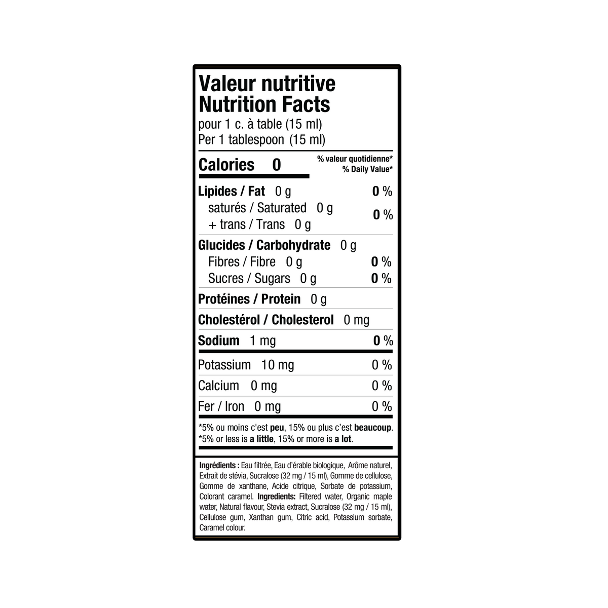 Informations Nutritionnelles