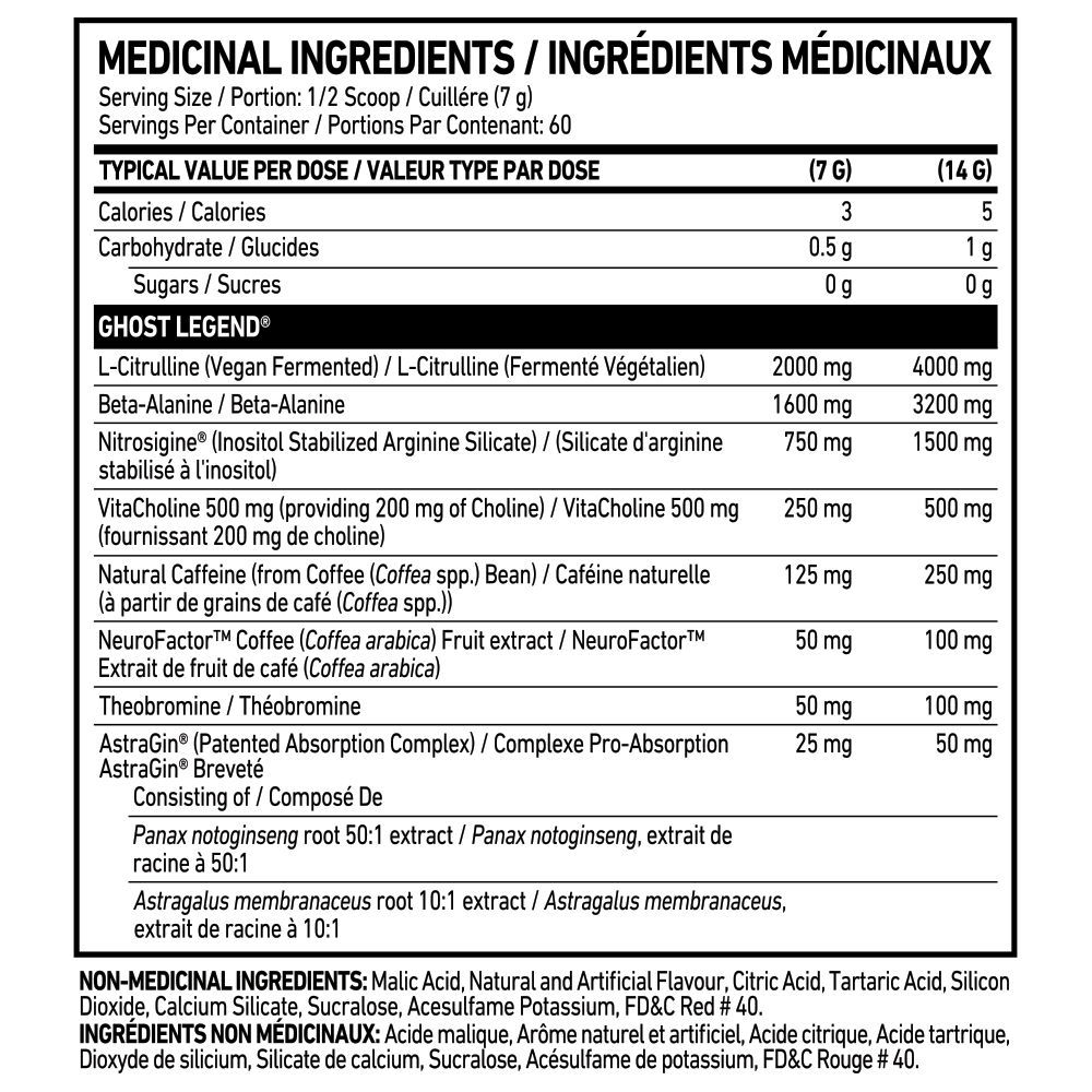 Informations Nutritionnelles