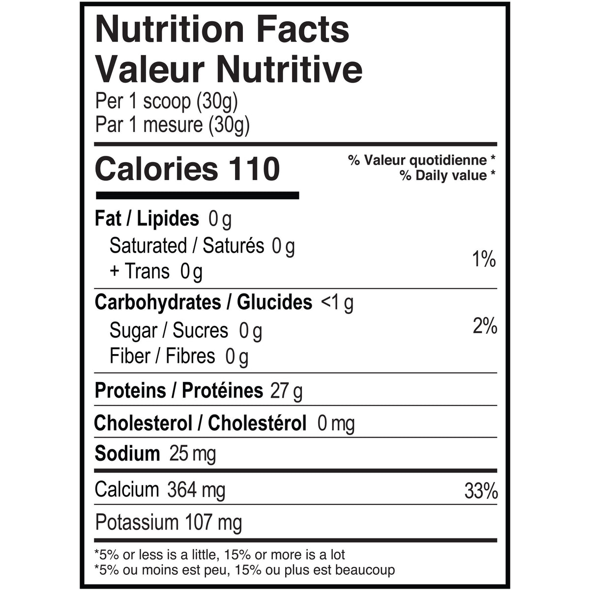 Informations Nutritionnelles