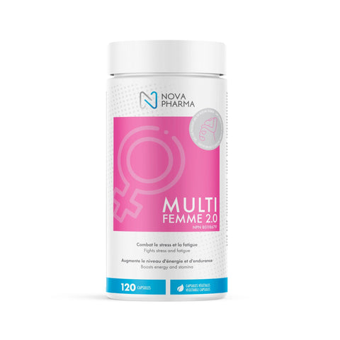 Nova Pharma - Multi Vitamines pour femmes 2.0 120 caps - Shop Santé