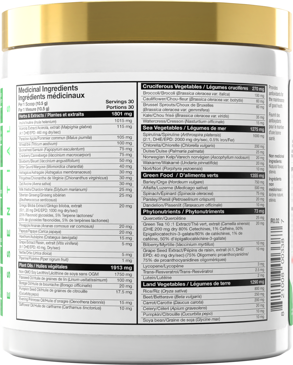 Informations Nutritionnelles