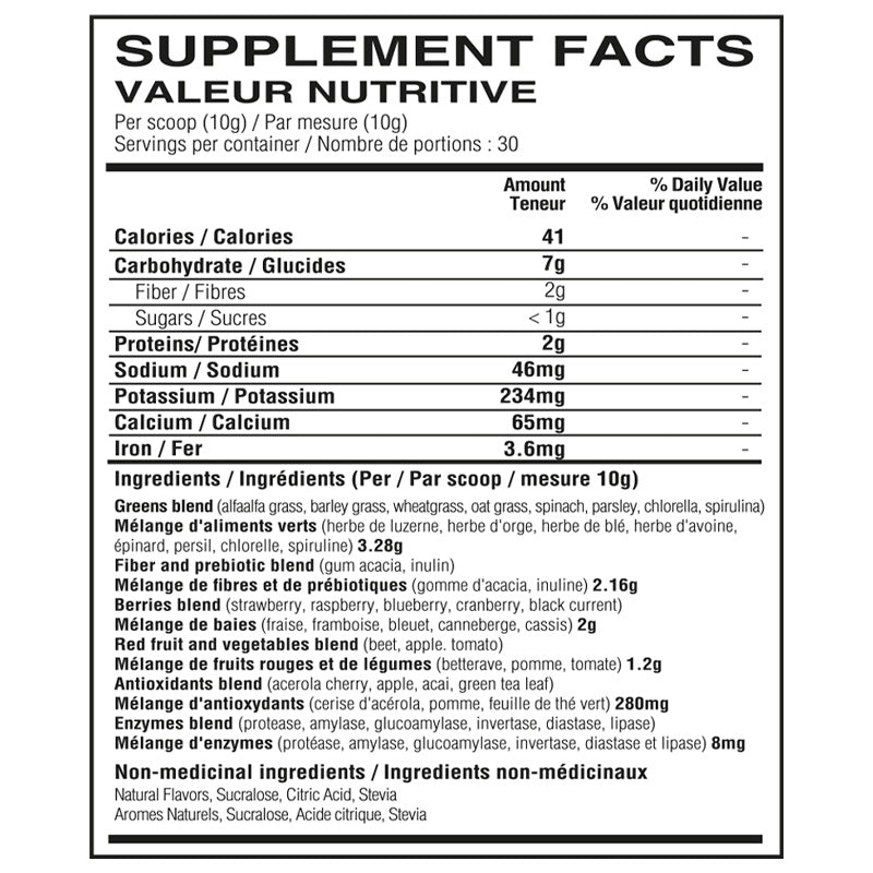 Informations Nutritionnelles