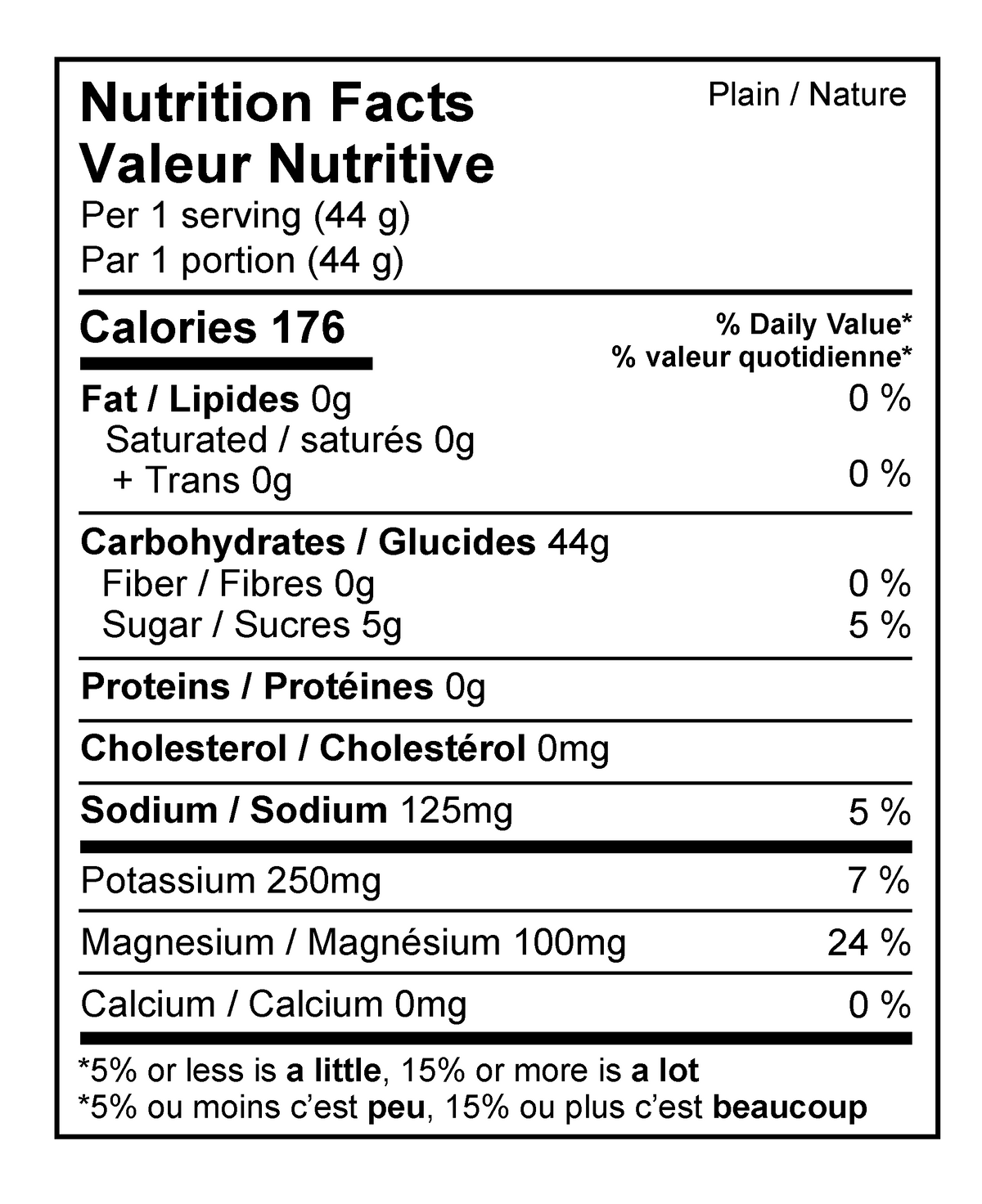 Informations Nutritionnelles
