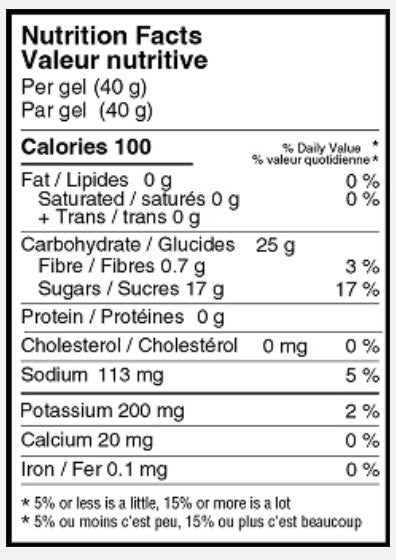 Informations Nutritionnelles