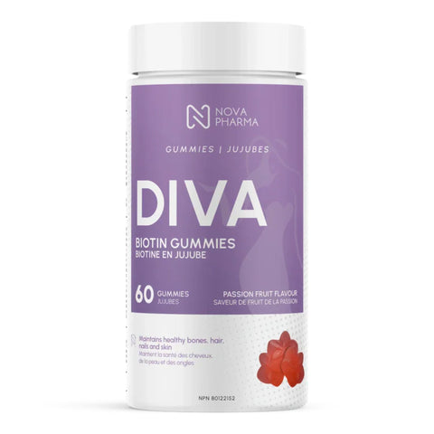 Nova Pharma - Diva Jujubes à la biotine - 60 Jujubes