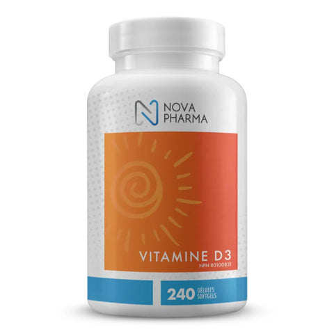 Nova Pharma - Vitamine D3 - 240 gélules