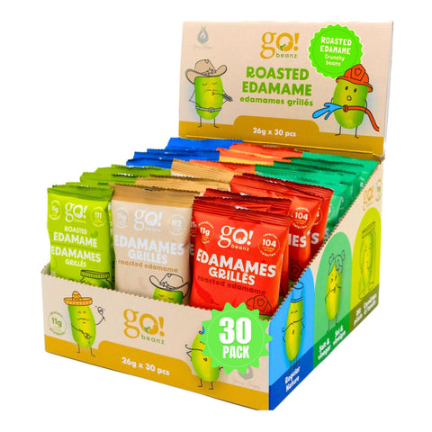Go Nutrition - Edamames Grillés Boîte Mixte - 26g (30x)