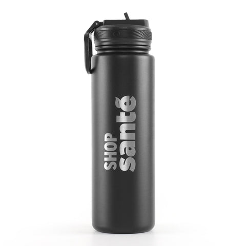 Shop Santé - Bouteille Yoga avec paille - 710ml (New)