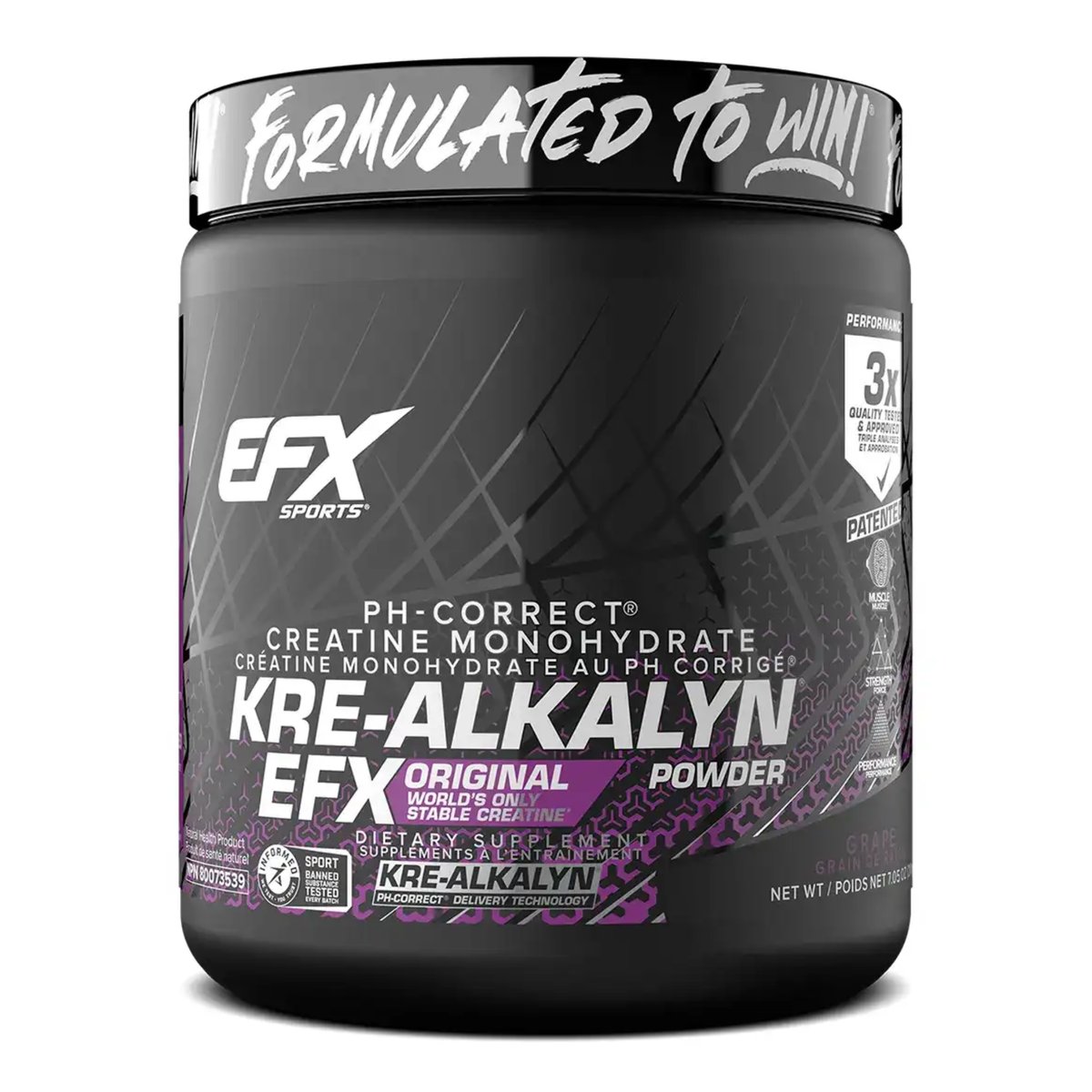 EFX Sports - Kre alkalyn Créatine PH Stable - 210g