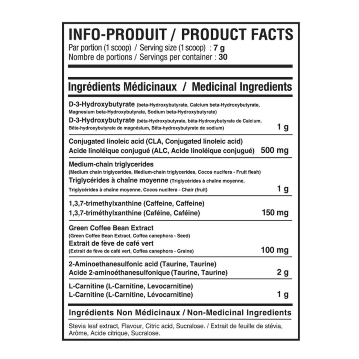Informations Nutritionnelles