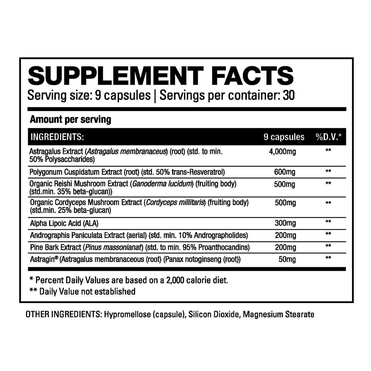 Informations Nutritionnelles