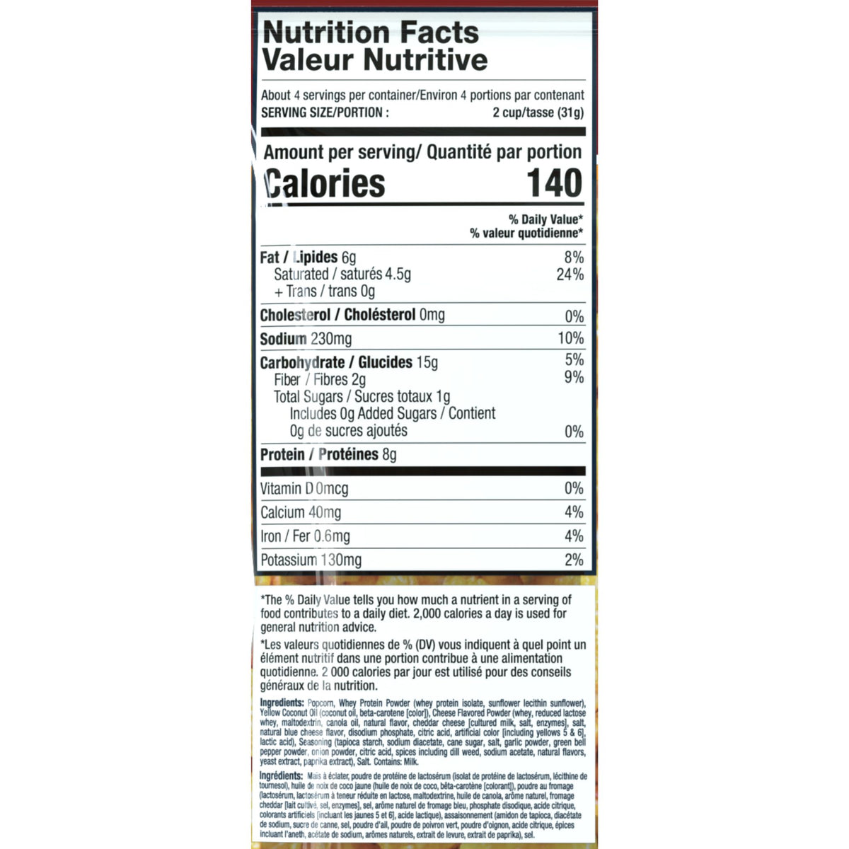 Informations Nutritionnelles