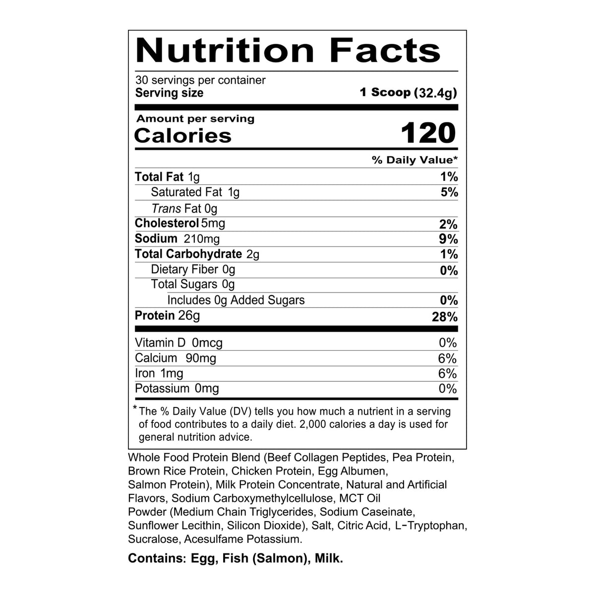 Informations Nutritionnelles