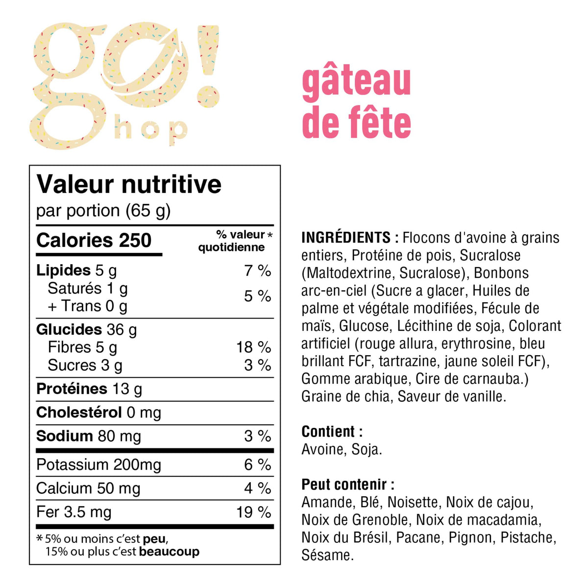 Informations Nutritionnelles