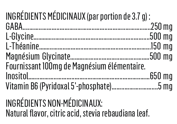 Informations Nutritionnelles