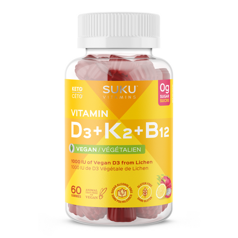Suku - Vitamine D3+K2+B12 - 60 jujubes