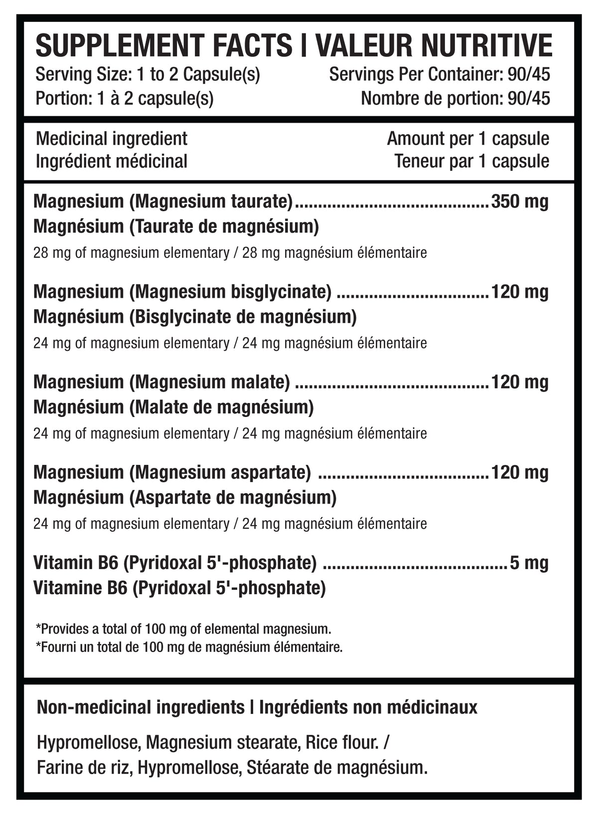 Informations Nutritionnelles