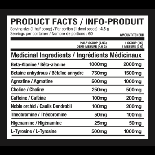 Informations Nutritionnelles