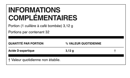 Informations Nutritionnelles