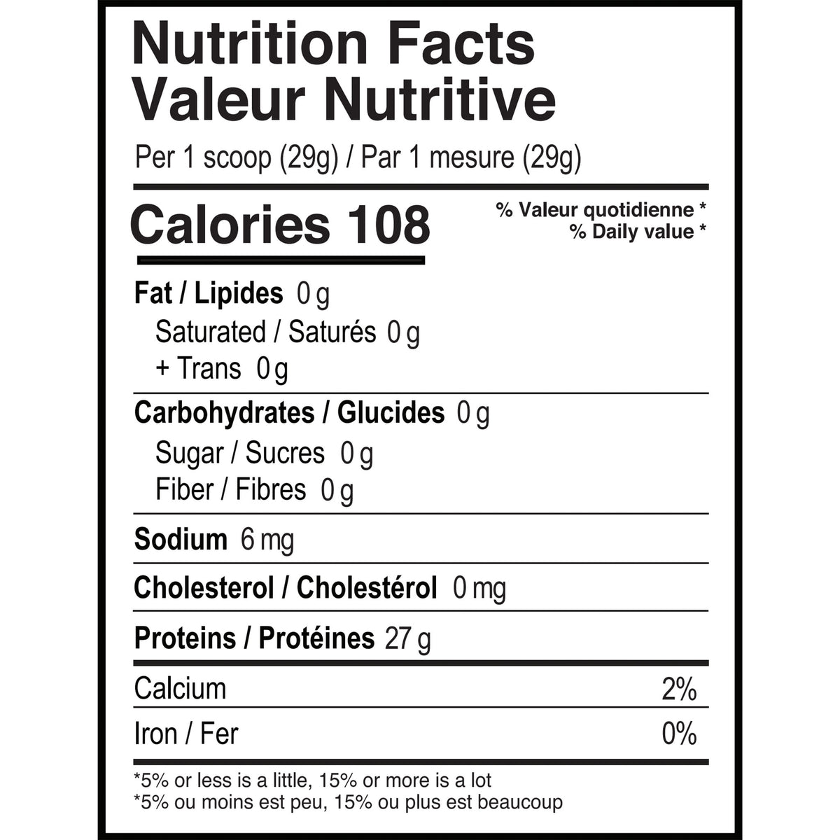 Informations Nutritionnelles