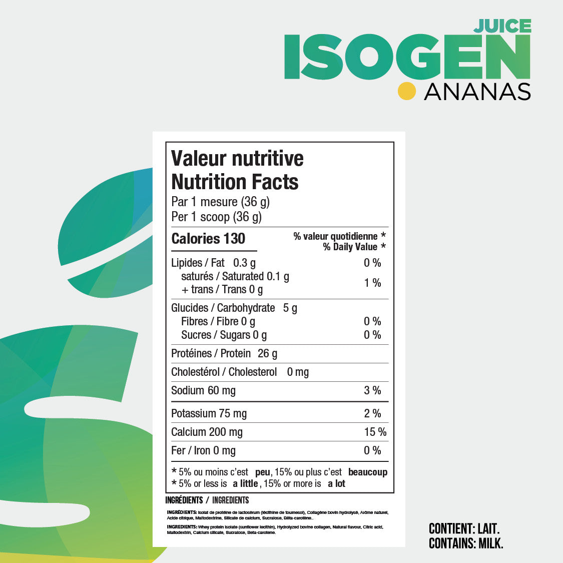 Informations Nutritionnelles