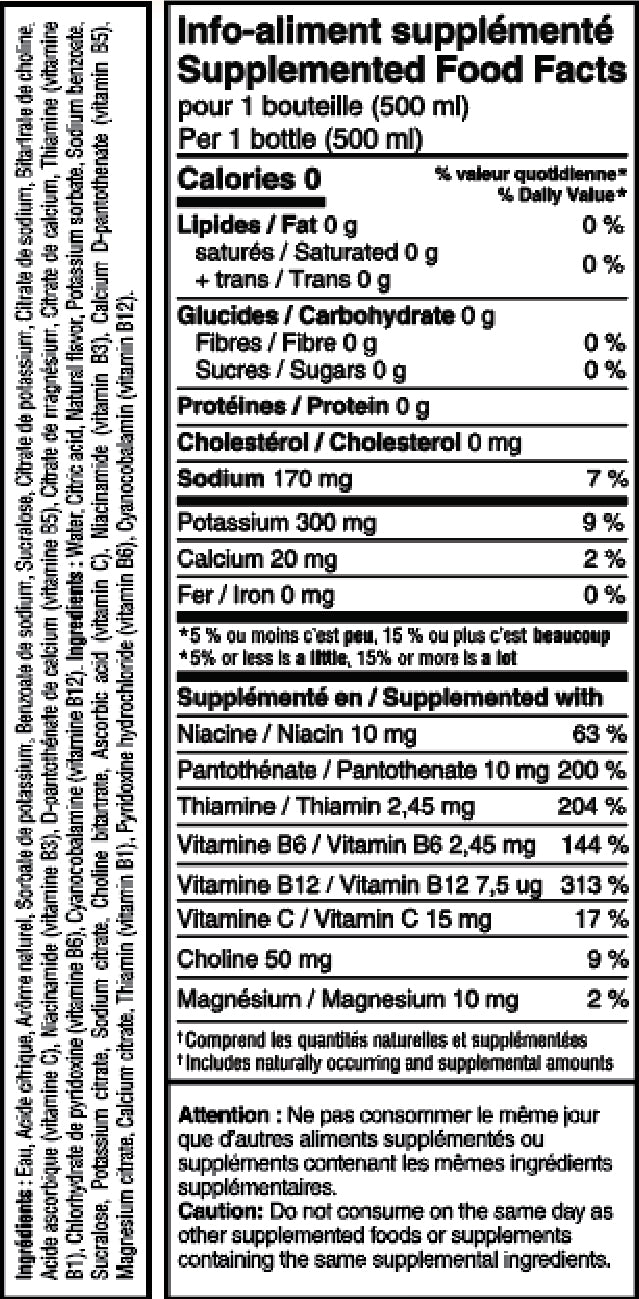 Informations Nutritionnelles
