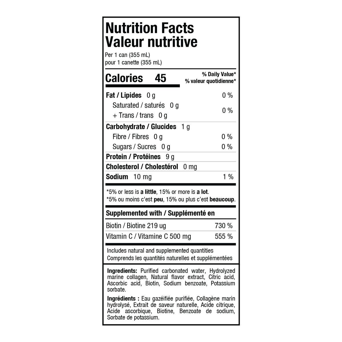Informations Nutritionnelles