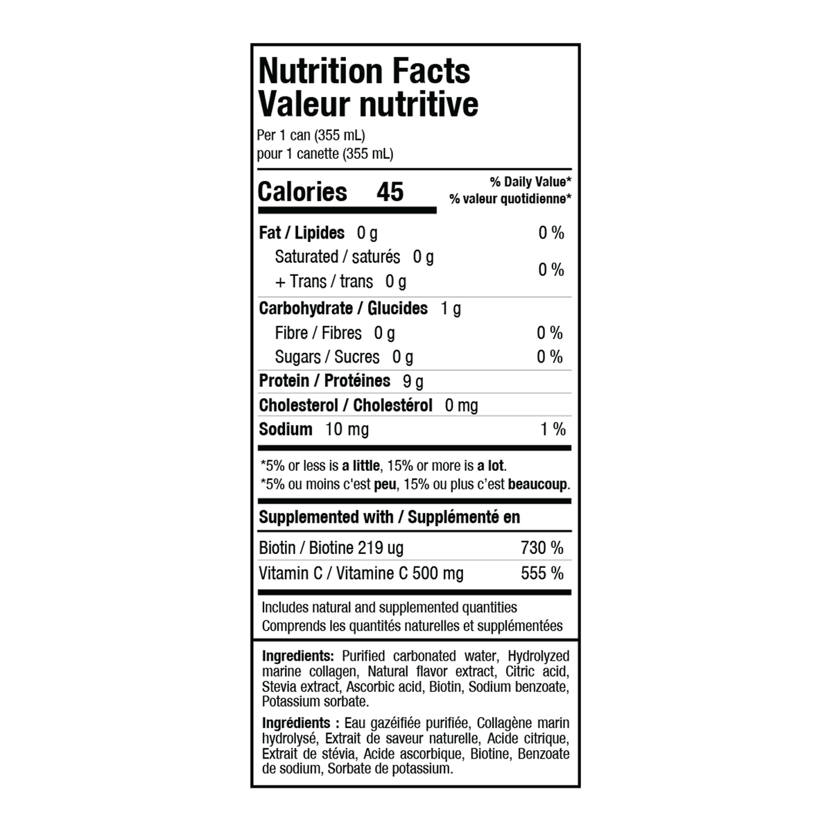 Informations Nutritionnelles