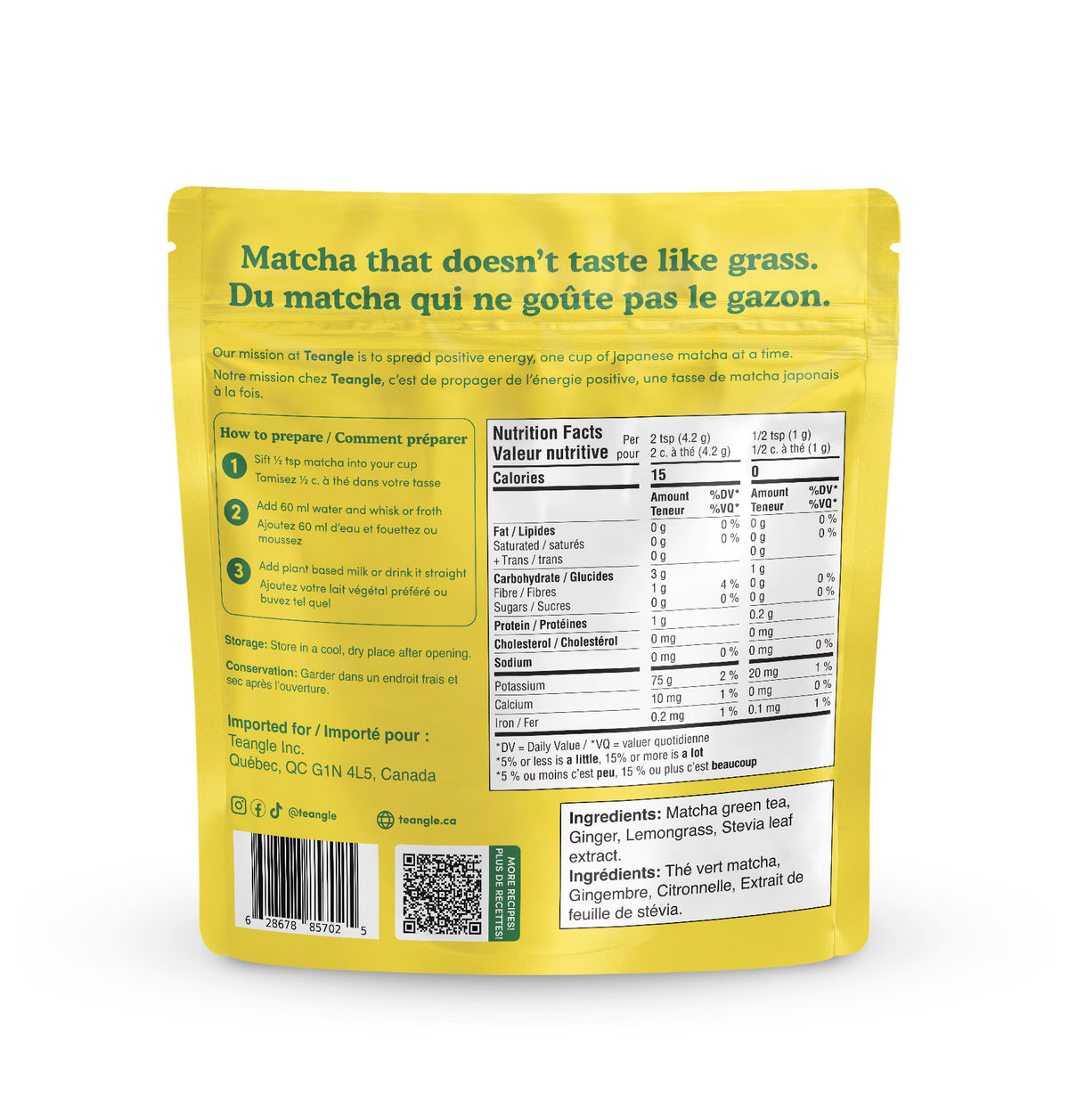Informations Nutritionnelles