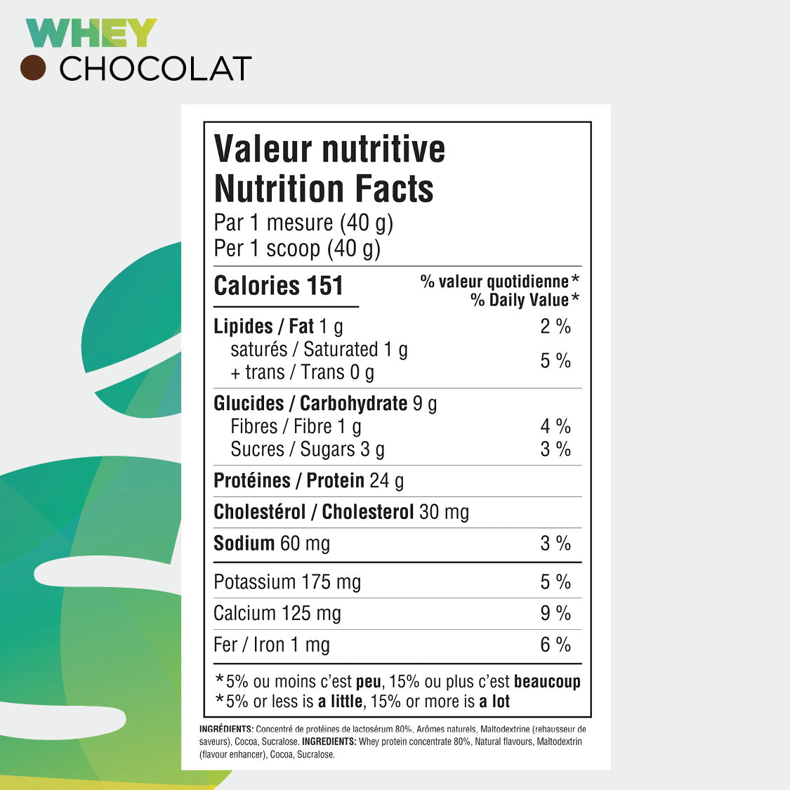 Informations nutritionnelles