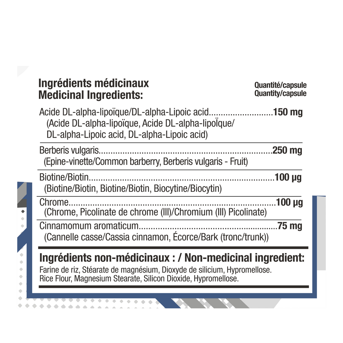 Informations nutritionnelles
